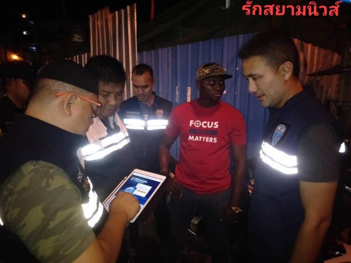 African tourist arrested in Pattaya for not carrying his passport