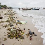 Green Peace carries out plastic garbage collection on Chonburi beach