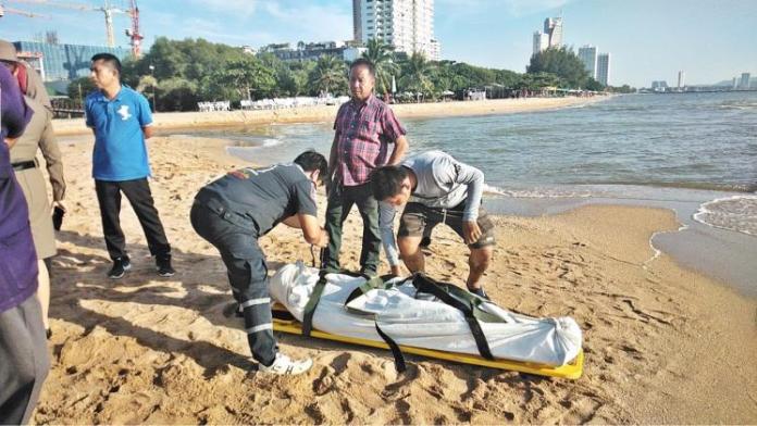 25 year old Thai man drowns on Jomtien Beach, possible suicide