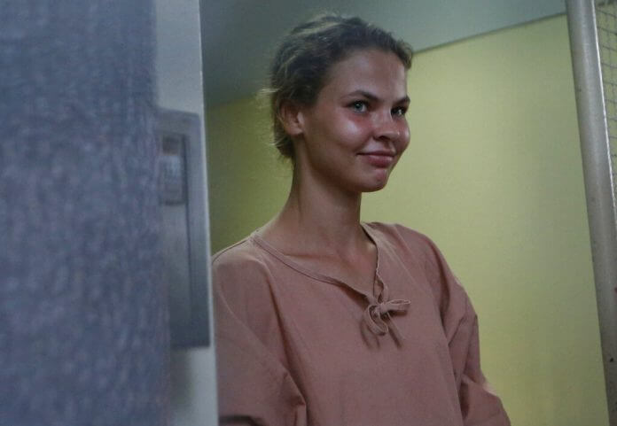 BELARUS MODEL ARRESTED FOR SEX SEMINAR PLEADS GUILTY IN COURT