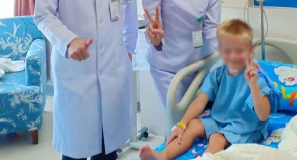 Boy attacked by dogs thanks King, PM after release from hospital