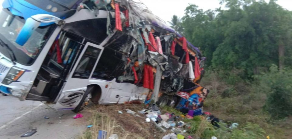 One killed, 31 injured in Prachin bus accident. A student was killed and 16 of her friends were injured along with 15 teachers when a bus taking them
