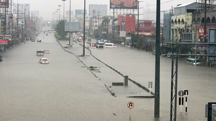 Pattaya thrashed by first big storm of 2019