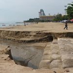 Pattaya's rebuilt beach sorely damaged by thunderstorm