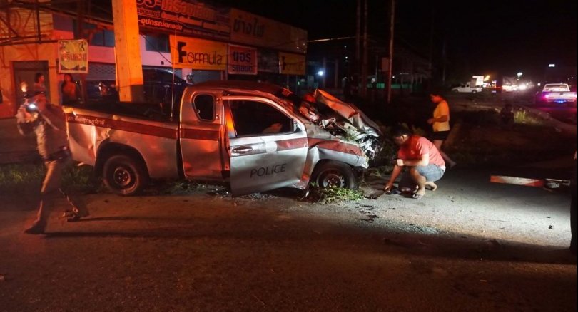 Man captured after he crashes pickup allegedly stolen from police