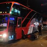 Motorcyclist lightly injured after bus crushes bike in Pattaya