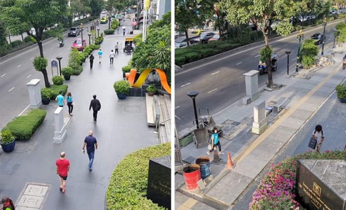 NETIZENS GROAN AT ‘IMPROVED’ SUKHUMVIT PAVEMENT