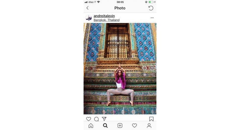 Concern over yoga teacher's poses at sacred sites