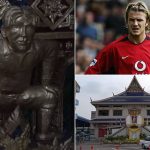 Thai temple and the Alter of DAVID BECKHAM