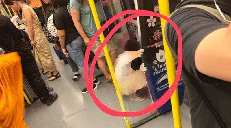 Tourist Urinates on Airport Link SkyTrain