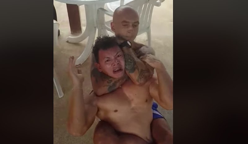 Pattaya thief caught by Brazilian Jiu Jitsu expert