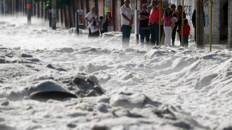 Freak hail storm strikes Mexican city of Guadalajara