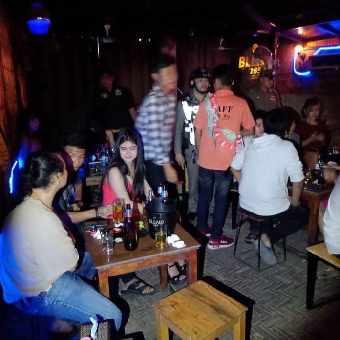 Pattaya Police inspect three local bars after resident complaints
