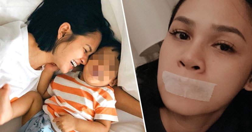 Singer Criticised For Taping Her Child’s Mouth Shut While They Sleep