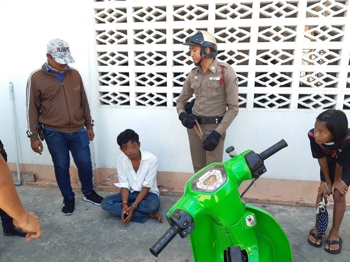 Thief busted for trying to steal motorbike in plain view