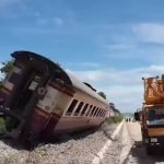 Man arrested for theft of railway line parts that caused derailment