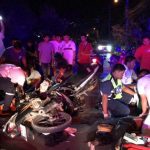 Motorcycle accident kills one man, injures three teenagers in Chonburi