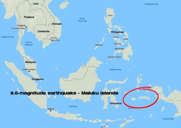Indonesian islands hit with strong 6.5 magnitude quake