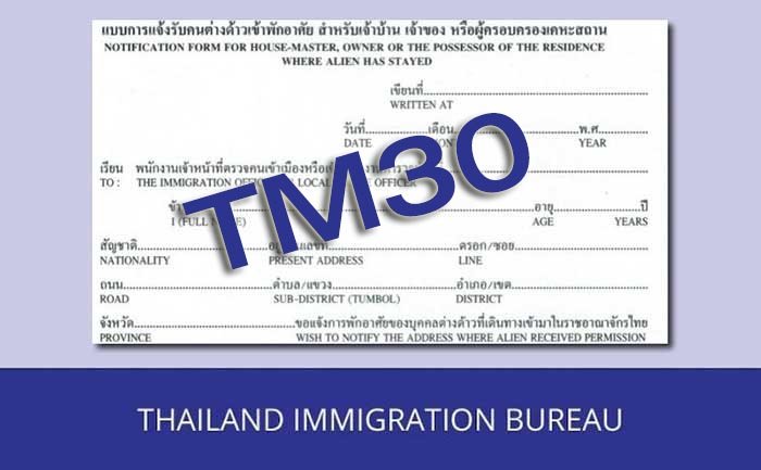 Thai immigration Chief says TM30 law is outdated and needs to change