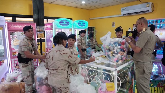 Renewed crackdown announced on claw machine games in Pattaya