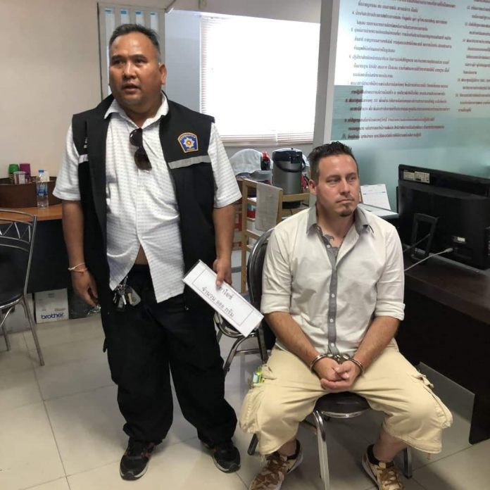 Three dangerous prisoners including American escape from Pattaya Provincial Court, one police officer stabbed