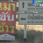 New Year Thai road sign
