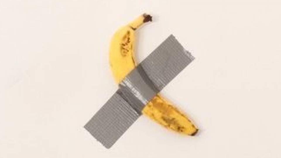 Banana duct-taped
