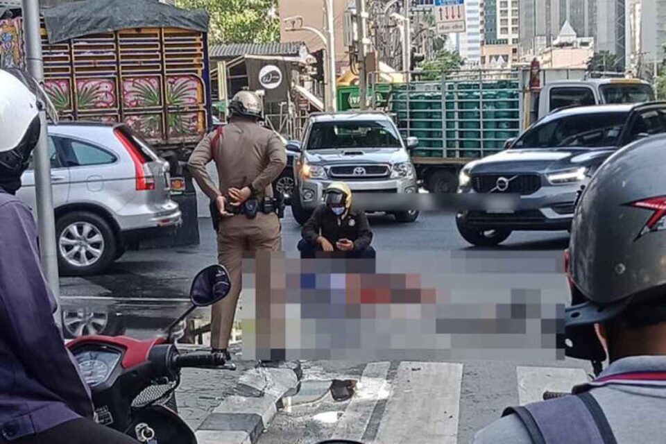 Truck crushes cyclist