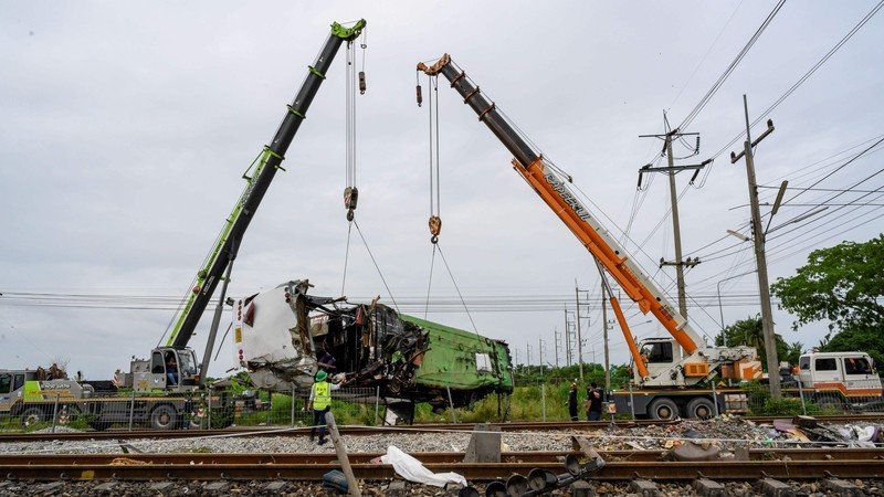 bus-train collision