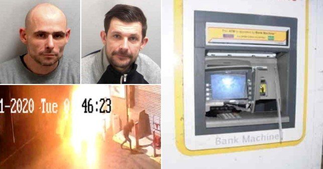 Two men have been jailed after they blew up cashpoints and stole nearly £50K in cash.