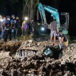 BMW car found buried in an oil palm plantation