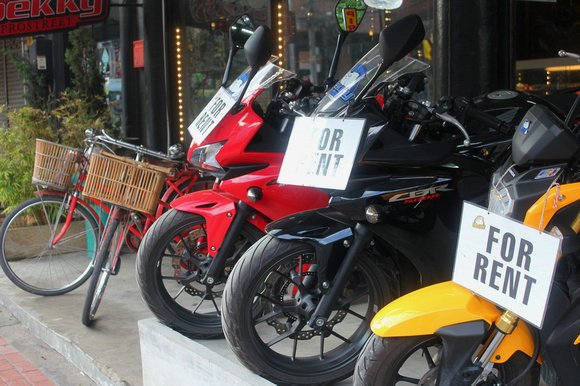 motorbike for rent Thailand