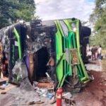 Bus overturns, 1 killed, 46 injured