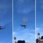 Two World War Two planes collide in mid-air