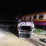 Railway crossing crash kills three