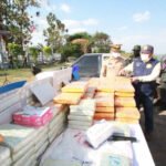 Contraband ganja two arrested