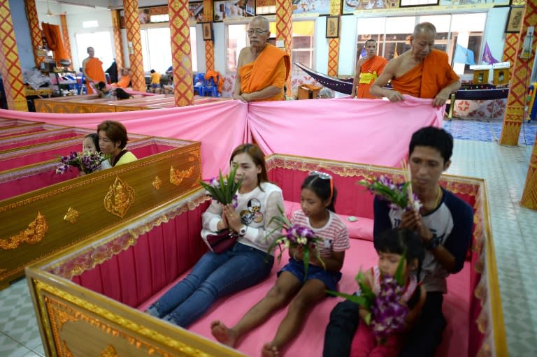 lying in a coffin ritual