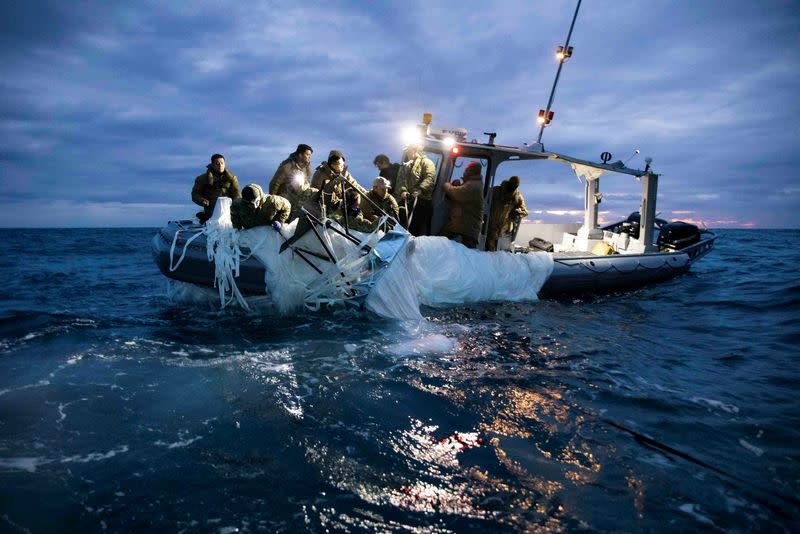 Chinese spy balloon recovery