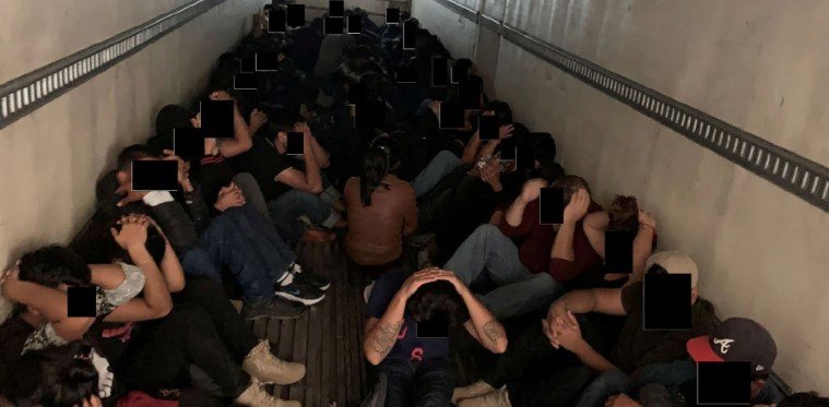 Migrants concealed in trucks bound for the US