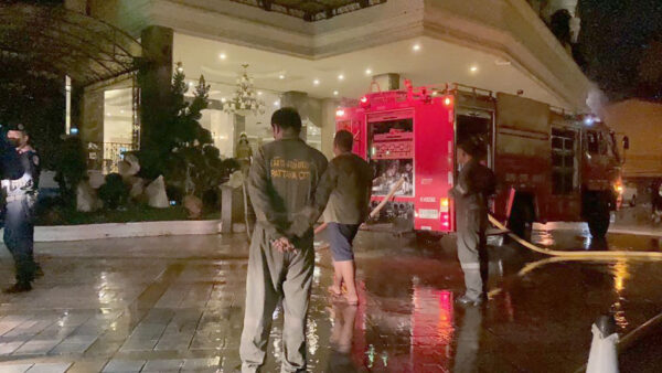 Kuwaiti visitor injured in hotel fire