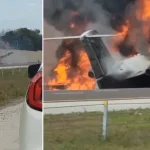 Light Plane crashes into highway killing at least two