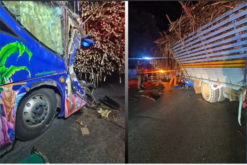 Bus crash leaves driver dead 47 injured