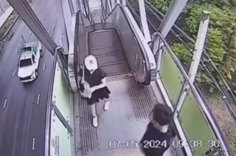 Masturbating train station thief