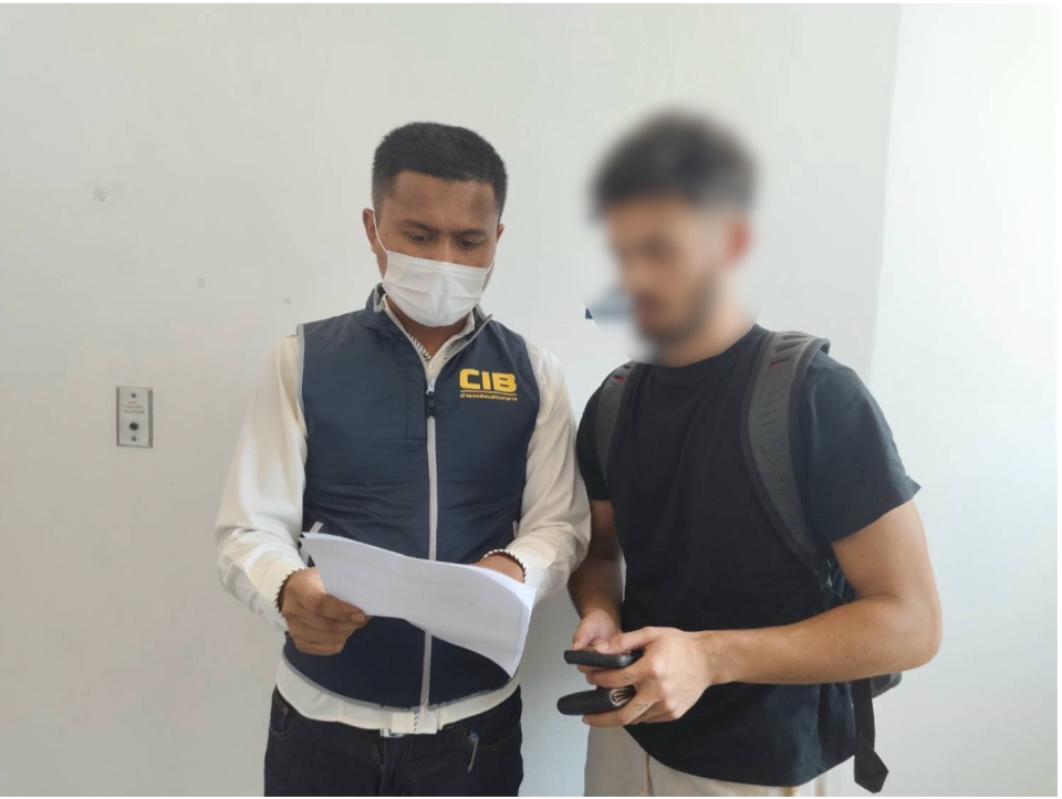 British detained in Bangkok for allegedly defaming a restaurant in Phuket.