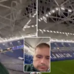 England Fan Wakes Alone in Empty Stadium at 4 AM