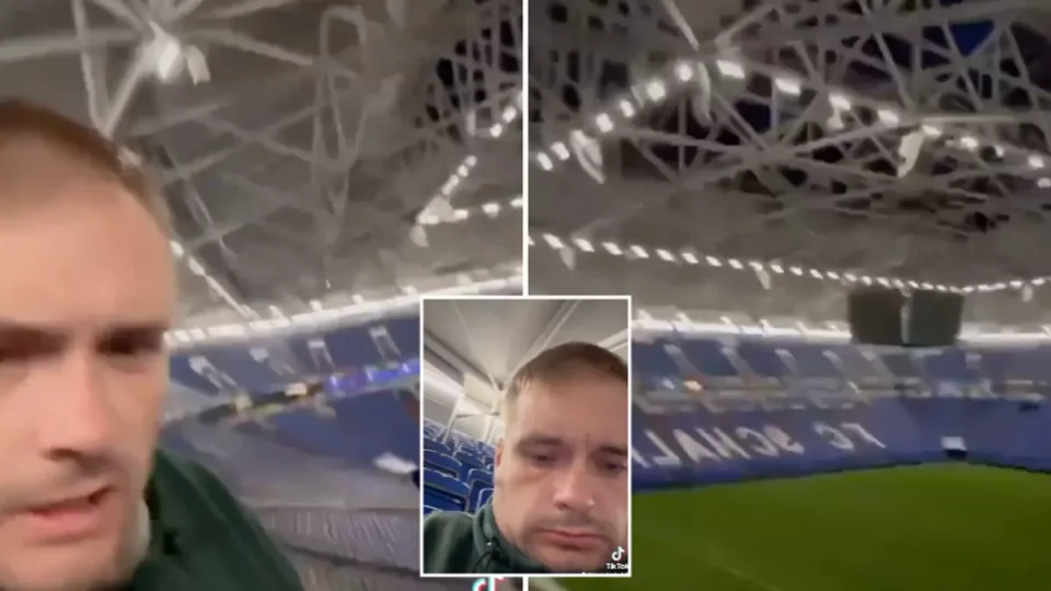 England Fan Wakes Alone in Empty Stadium at 4 AM