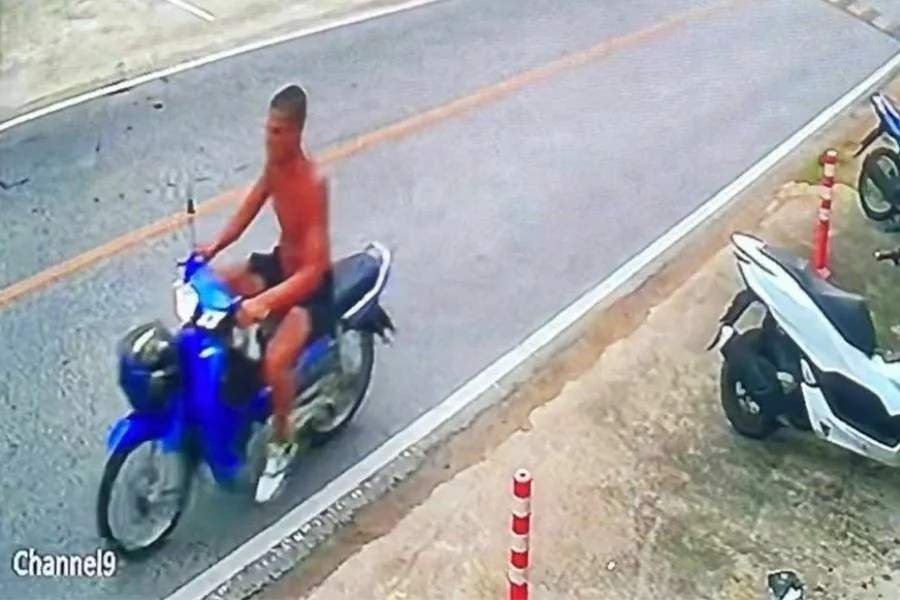 Foreign Man Caught Stealing Motorcycle in Phuket