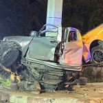 Two die in pole pickup smash