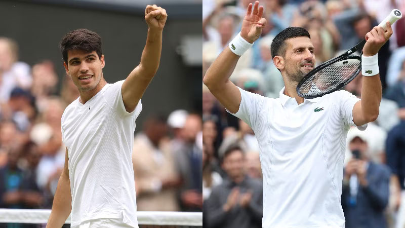 Carlos Alcaraz storms back to defeat Daniil Medvedev and set up rematch against Novak Djokovic