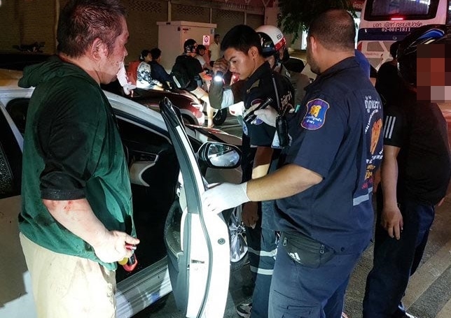 Japanese Man rams car into Pattaya go-go bar